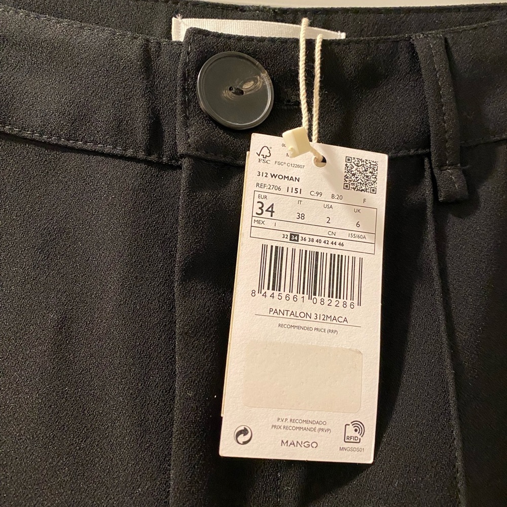 Mango Black Boot Cut Trouser Pants - Picture 11 of 13